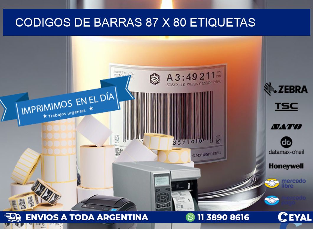 codigos de barras 87 x 80 etiquetas