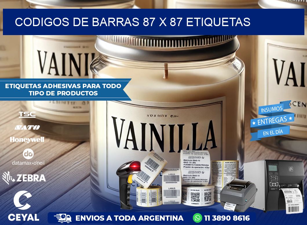 codigos de barras 87 x 87 etiquetas
