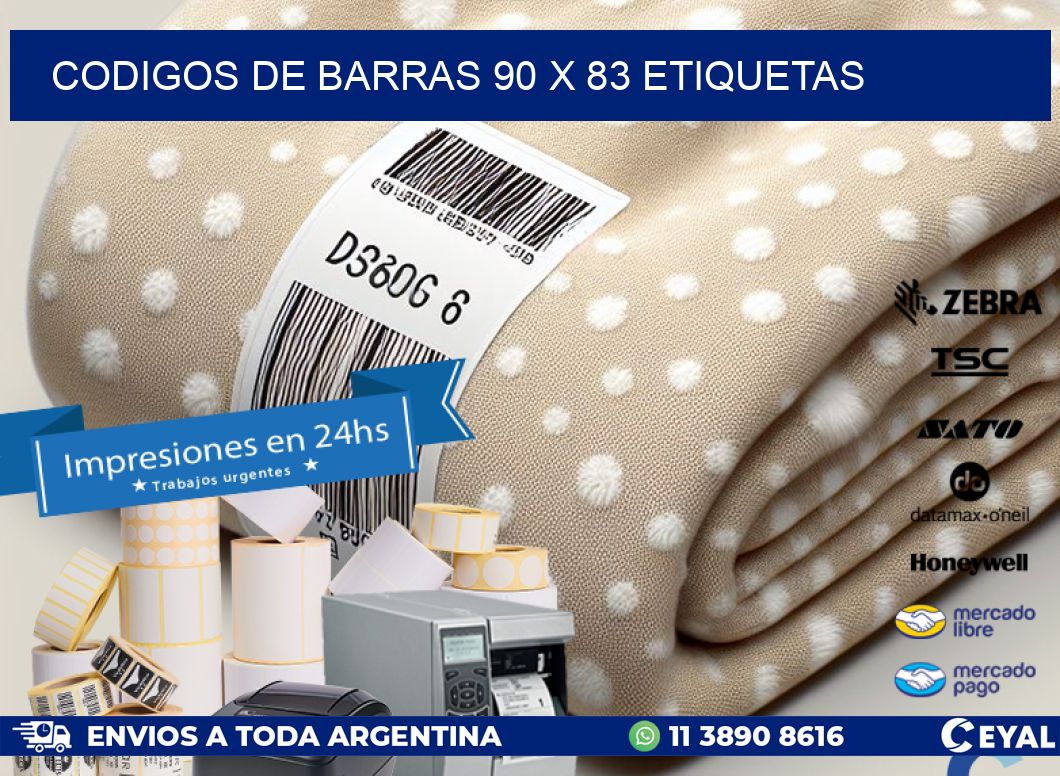 codigos de barras 90 x 83 etiquetas