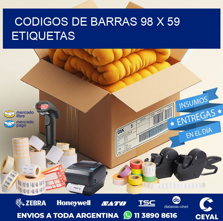 codigos de barras 98 x 59 etiquetas