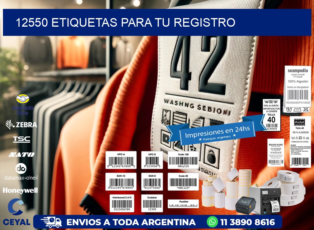 12550 etiquetas para tu registro