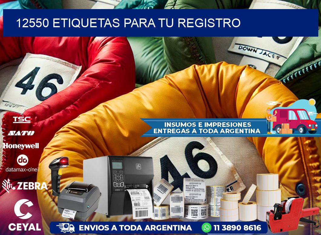 12550 etiquetas para tu registro
