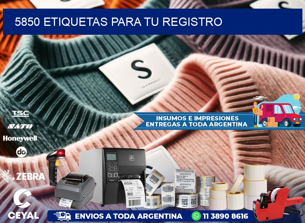 5850 etiquetas para tu registro