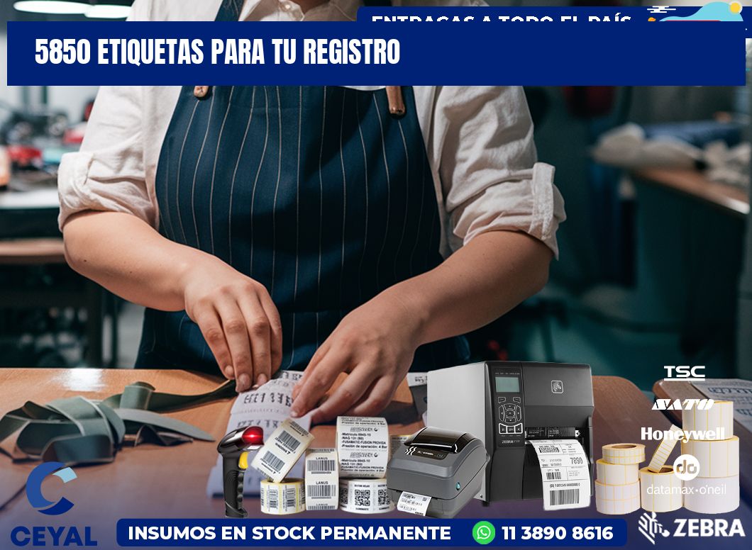 5850 etiquetas para tu registro