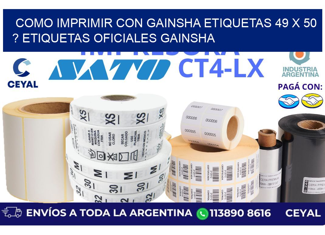 como imprimir con gainsha etiquetas 49 x 50 ? etiquetas oficiales gainsha