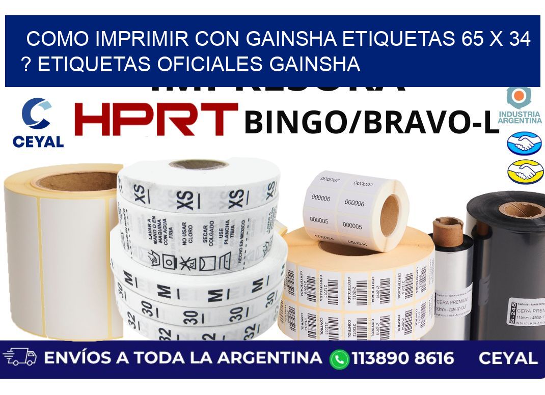 como imprimir con gainsha etiquetas 65 x 34 ? etiquetas oficiales gainsha