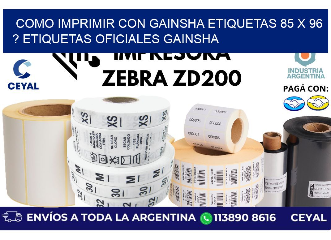 como imprimir con gainsha etiquetas 85 x 96 ? etiquetas oficiales gainsha