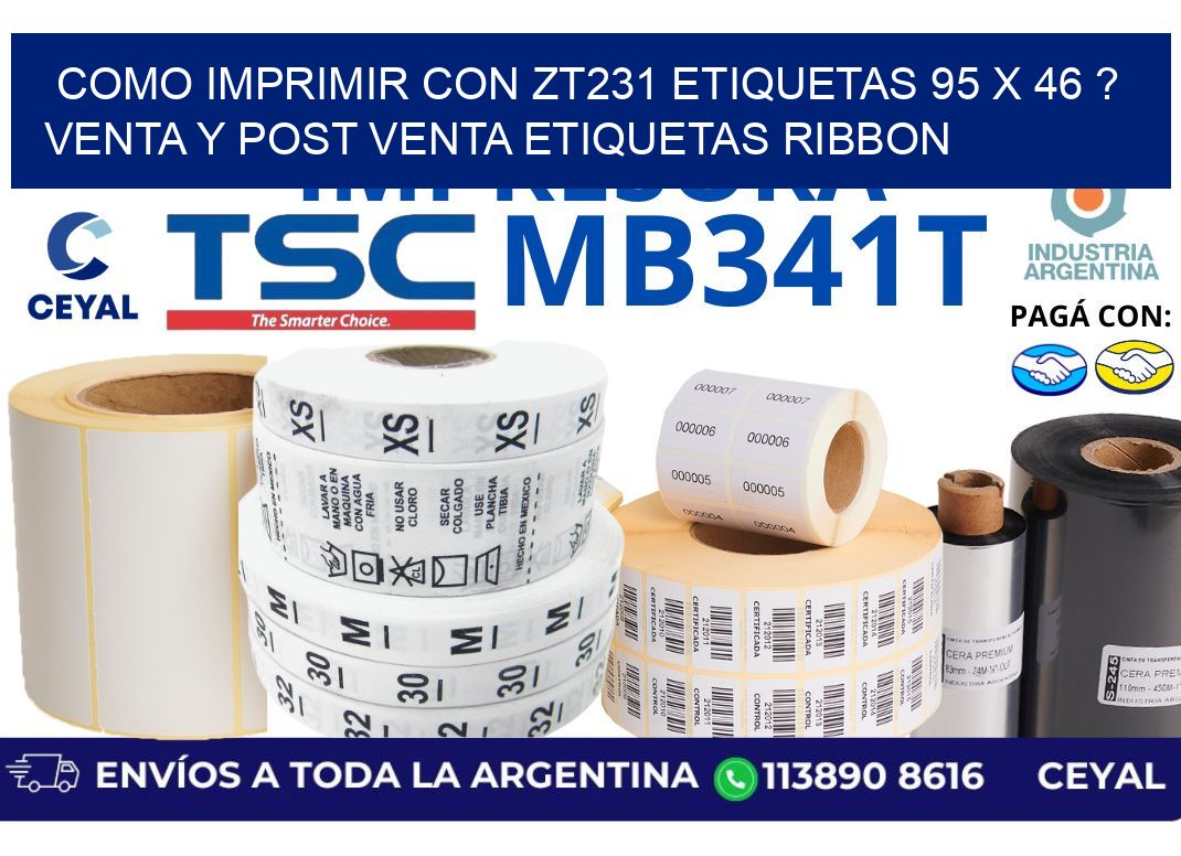 como imprimir con zt231 etiquetas 95 x 46 ? Venta y post venta etiquetas ribbon