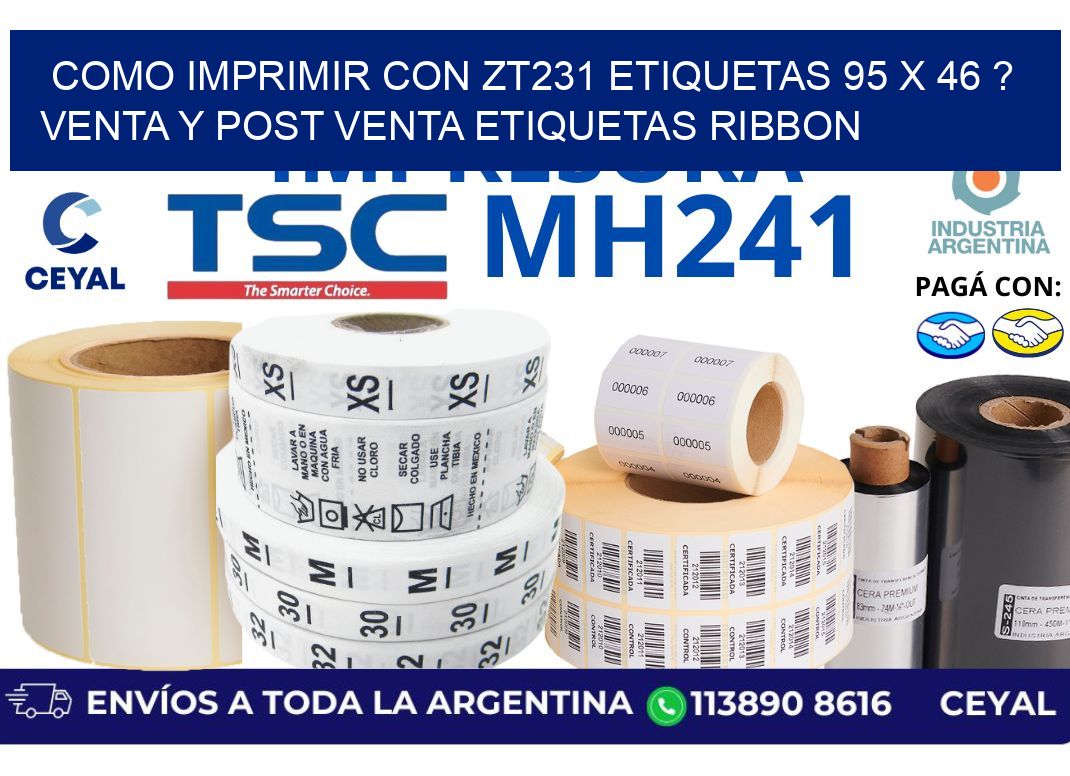 como imprimir con zt231 etiquetas 95 x 46 ? Venta y post venta etiquetas ribbon