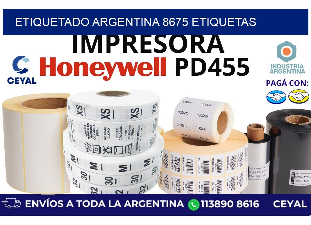 etiquetado argentina 8675 etiquetas