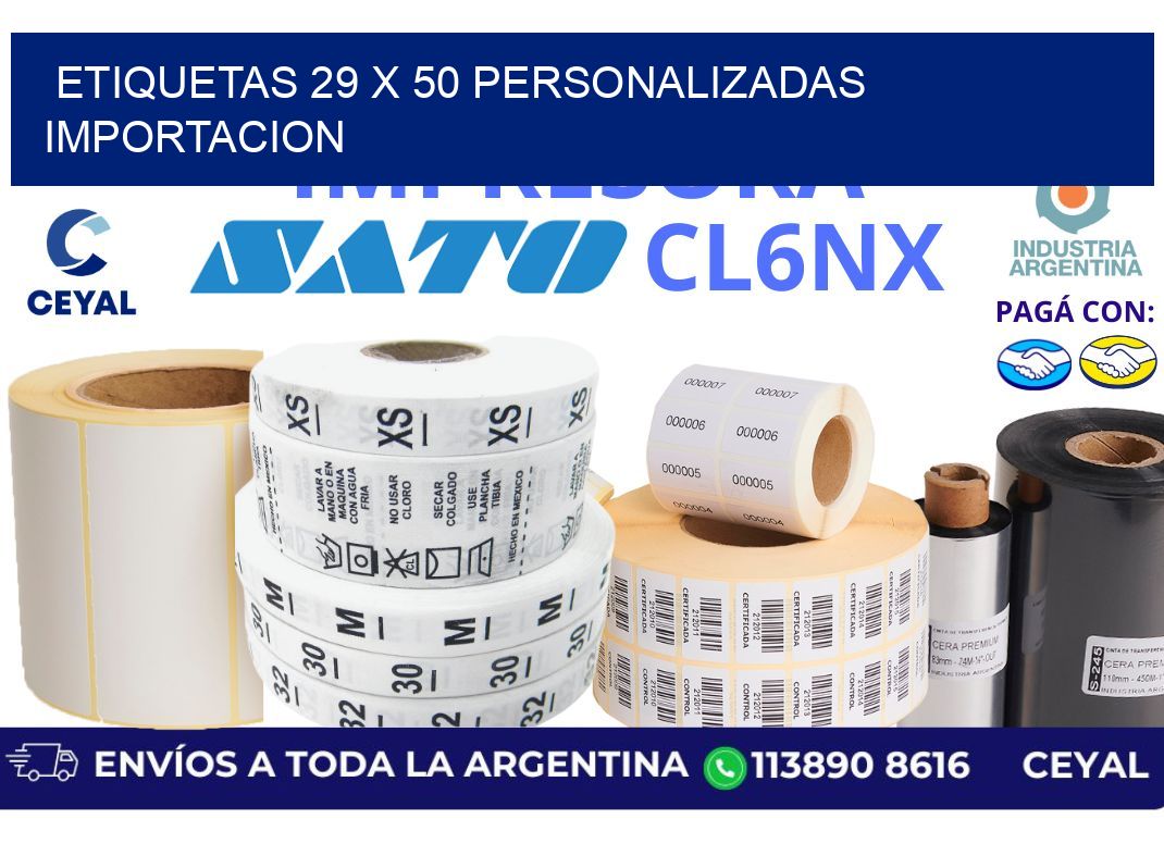 etiquetas 29 x 50 personalizadas importacion