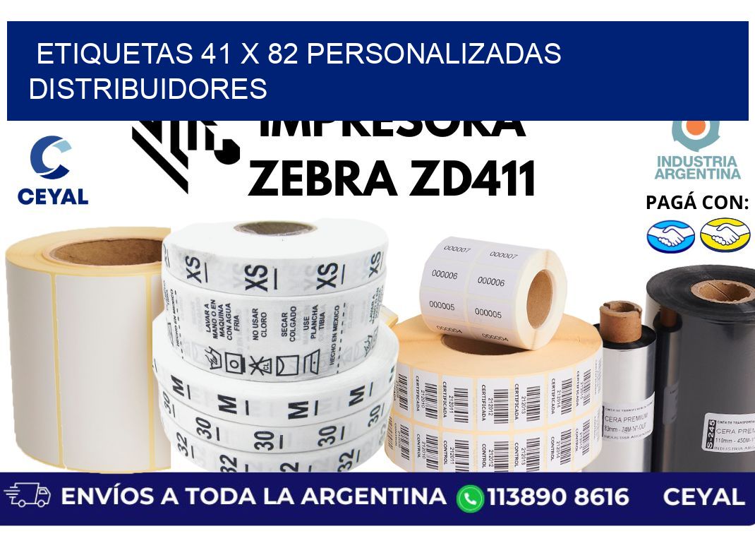etiquetas 41 x 82 personalizadas distribuidores