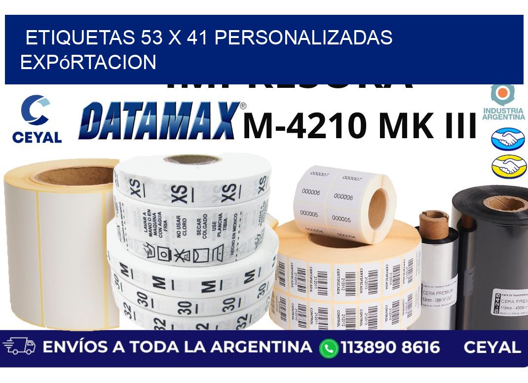 etiquetas 53 x 41 personalizadas expórtacion