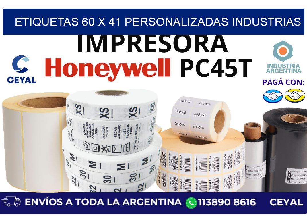 etiquetas 60 x 41 personalizadas industrias