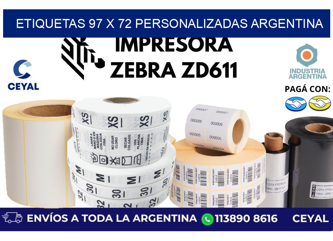 etiquetas 97 x 72 personalizadas argentina