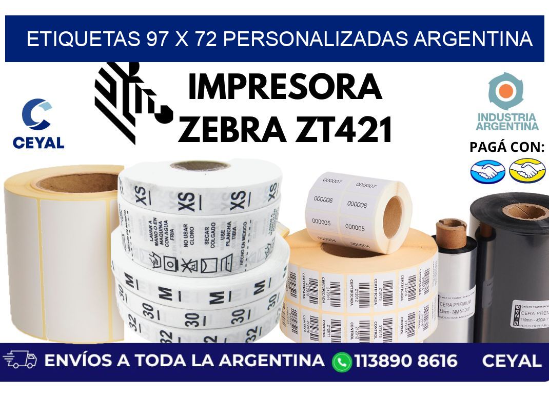 etiquetas 97 x 72 personalizadas argentina