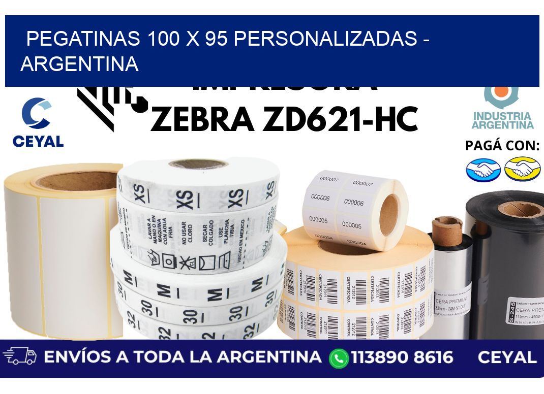 pegatinas 100 x 95 personalizadas - Argentina