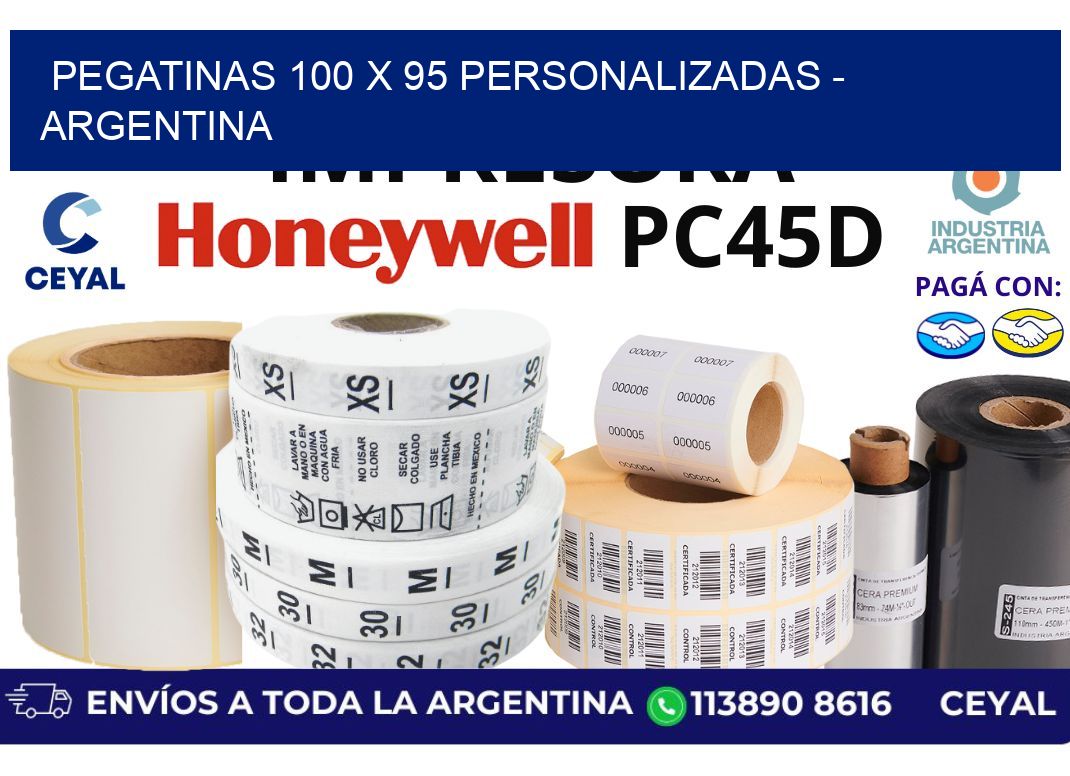 pegatinas 100 x 95 personalizadas – Argentina