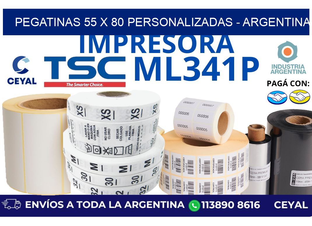 pegatinas 55 x 80 personalizadas – Argentina
