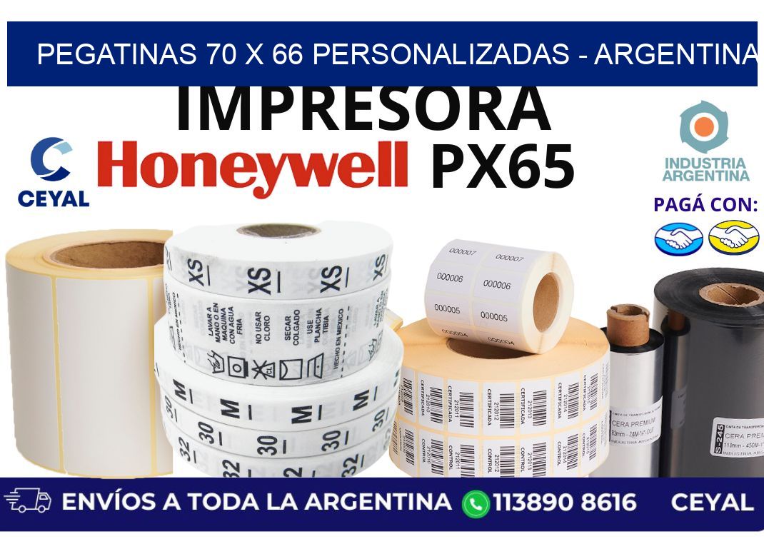 pegatinas 70 x 66 personalizadas – Argentina