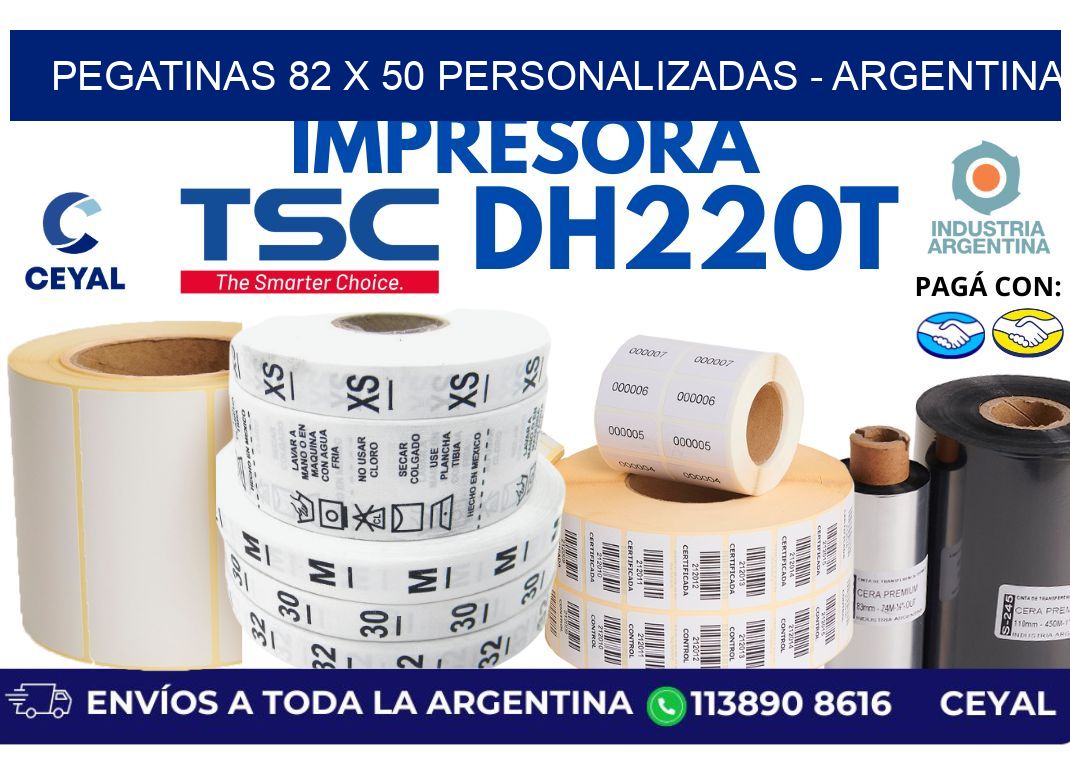 pegatinas 82 x 50 personalizadas – Argentina