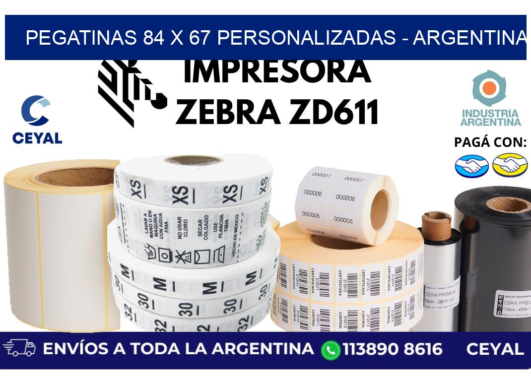 pegatinas 84 x 67 personalizadas - Argentina