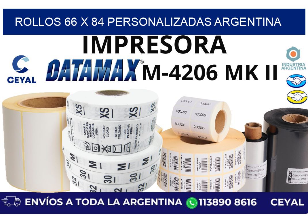 rollos 66 x 84 personalizadas argentina