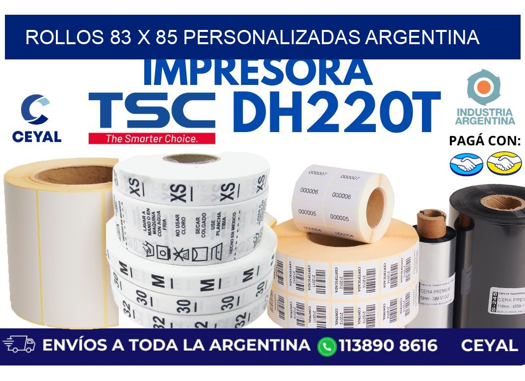 rollos 83 x 85 personalizadas argentina