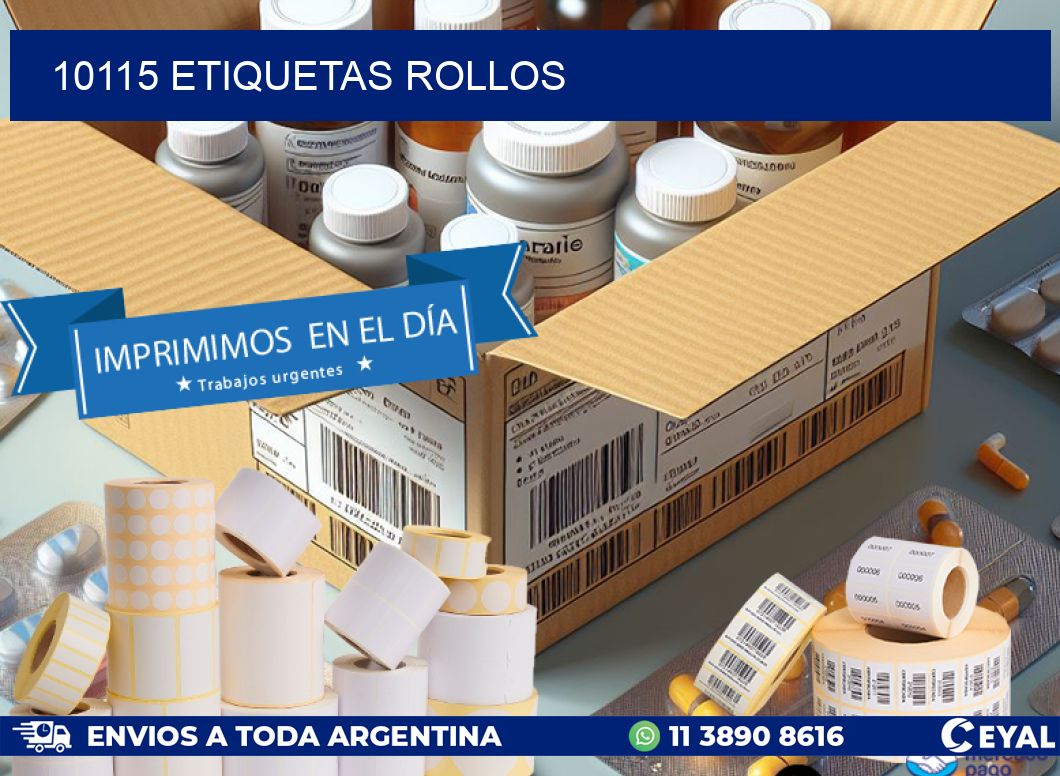 10115 etiquetas rollos