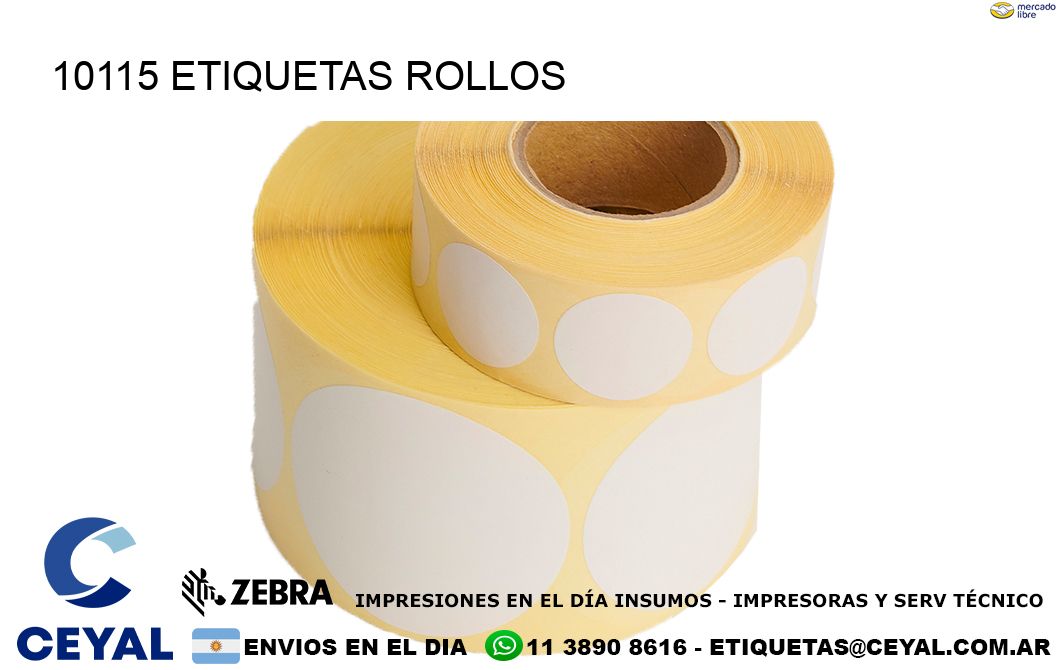 10115 etiquetas rollos