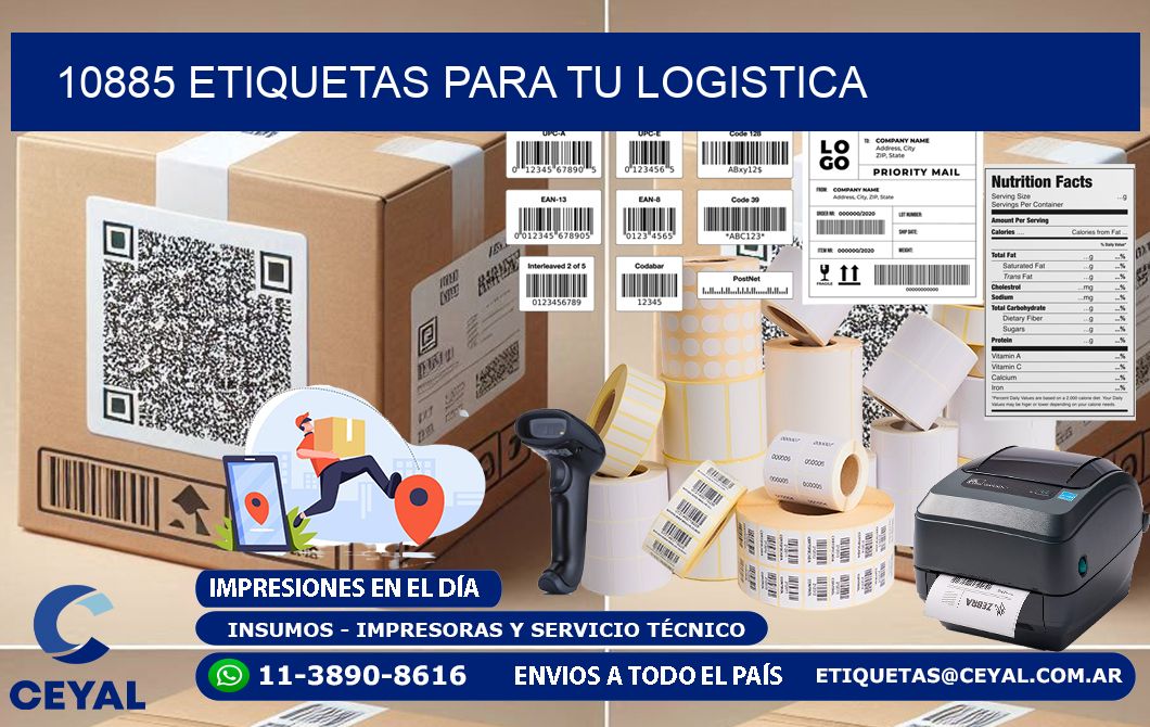 10885 etiquetas para tu logistica