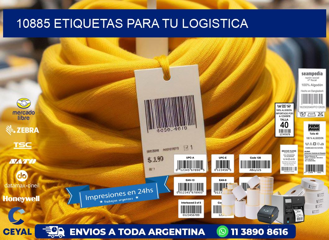 10885 etiquetas para tu logistica