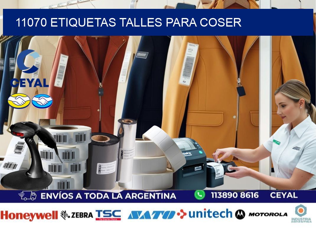 11070 ETIQUETAS TALLES PARA COSER