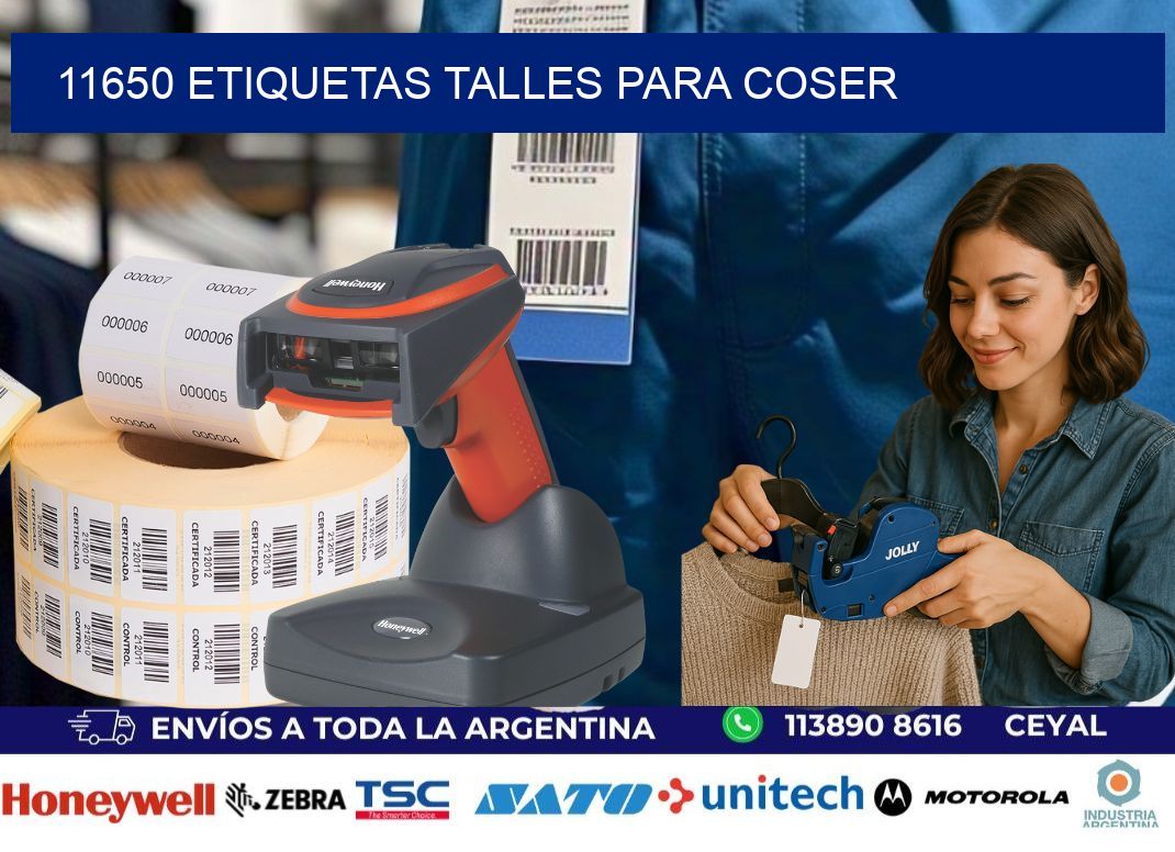 11650 ETIQUETAS TALLES PARA COSER