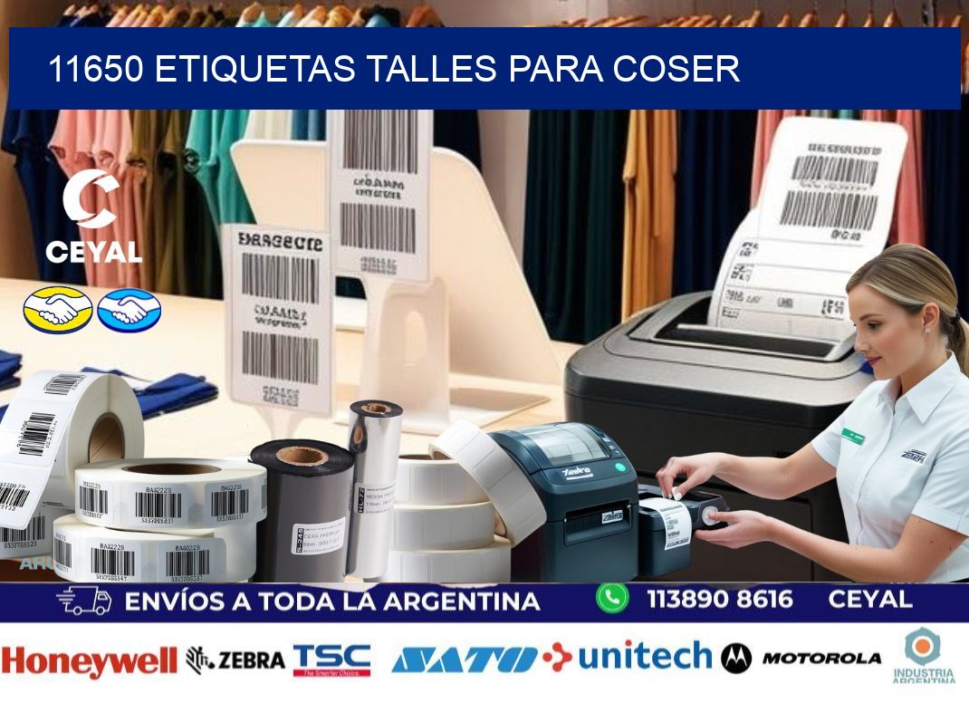 11650 ETIQUETAS TALLES PARA COSER