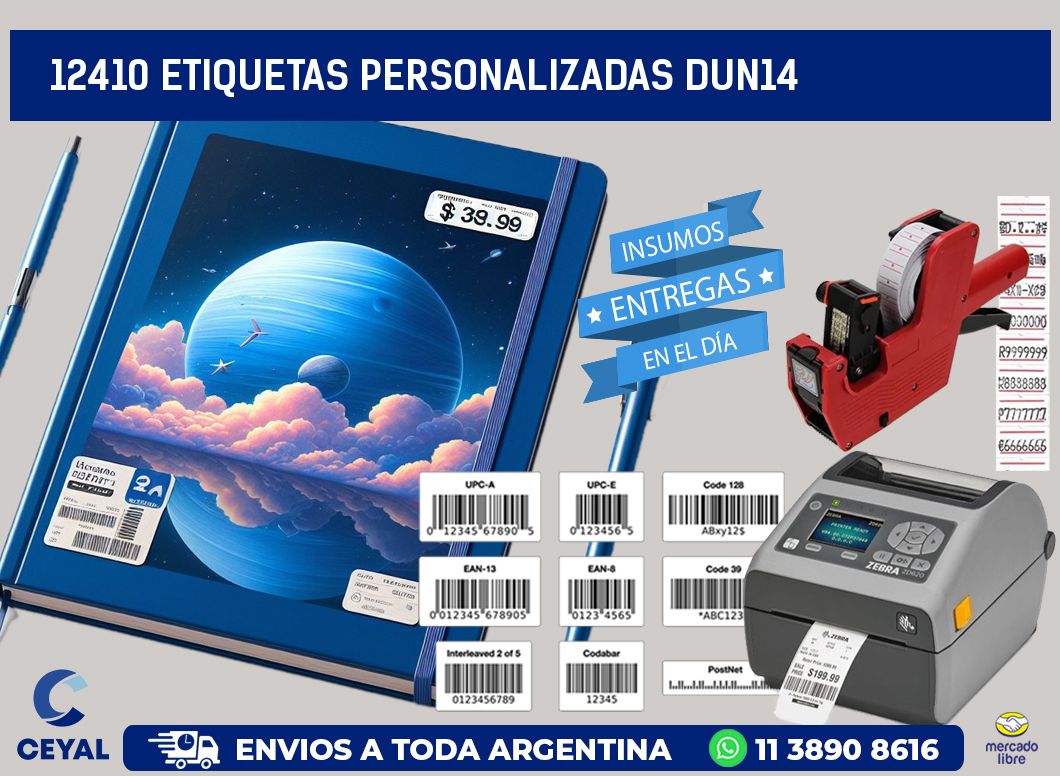 12410 Etiquetas personalizadas dun14
