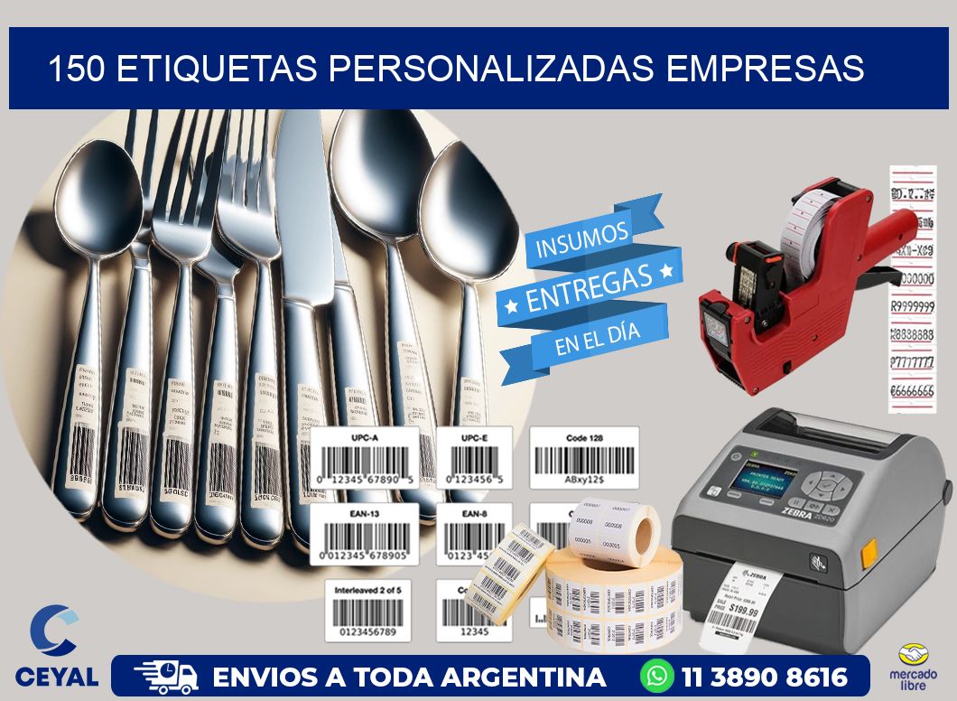 150 Etiquetas personalizadas empresas
