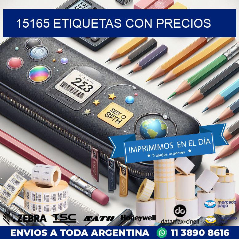 15165 etiquetas con precios