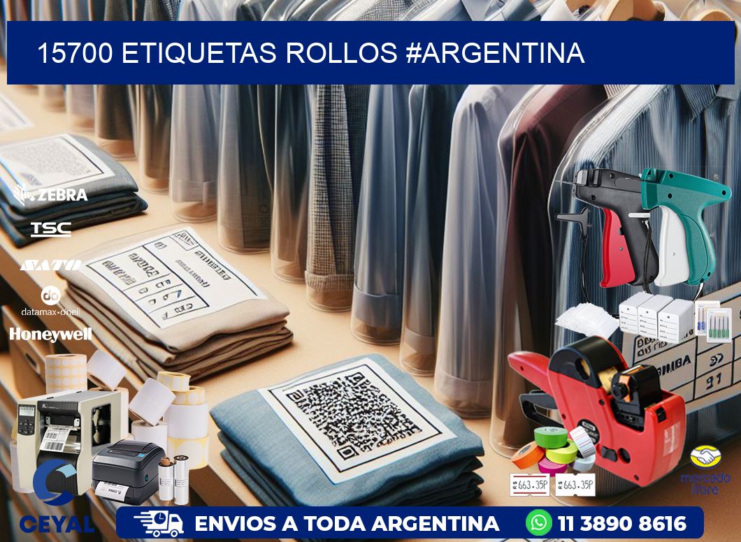 15700 etiquetas rollos #ARGENTINA