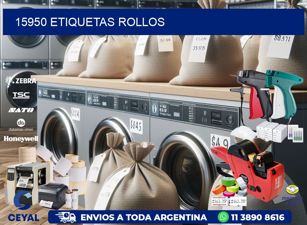 15950 etiquetas rollos