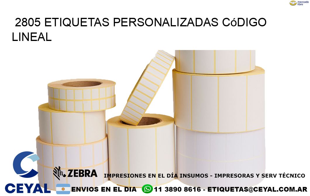 2805 Etiquetas personalizadas código lineal