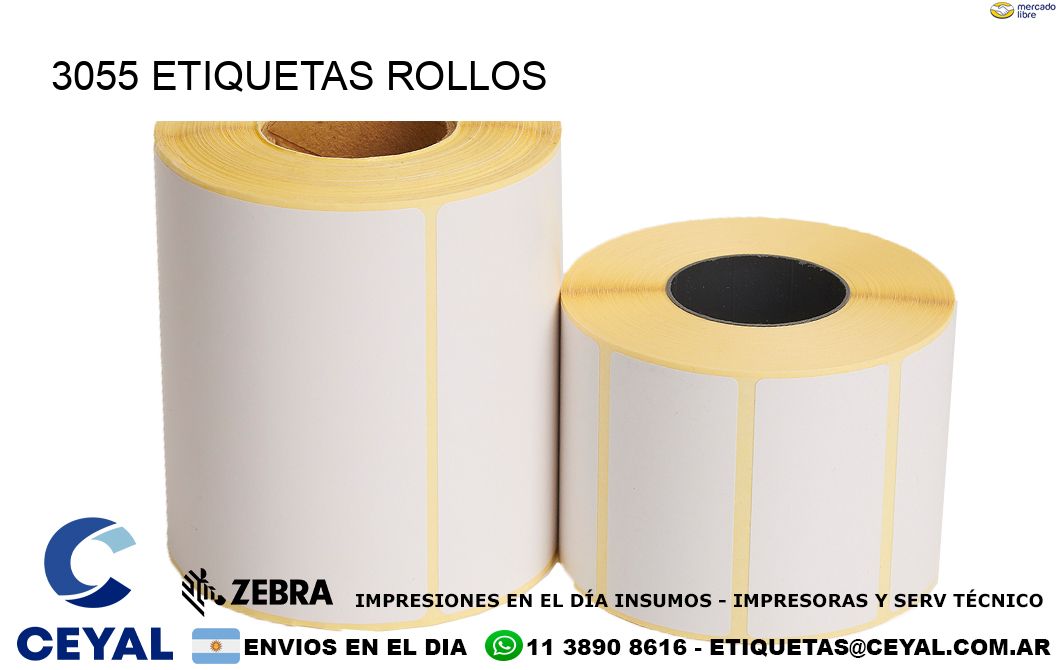 3055 Etiquetas rollos