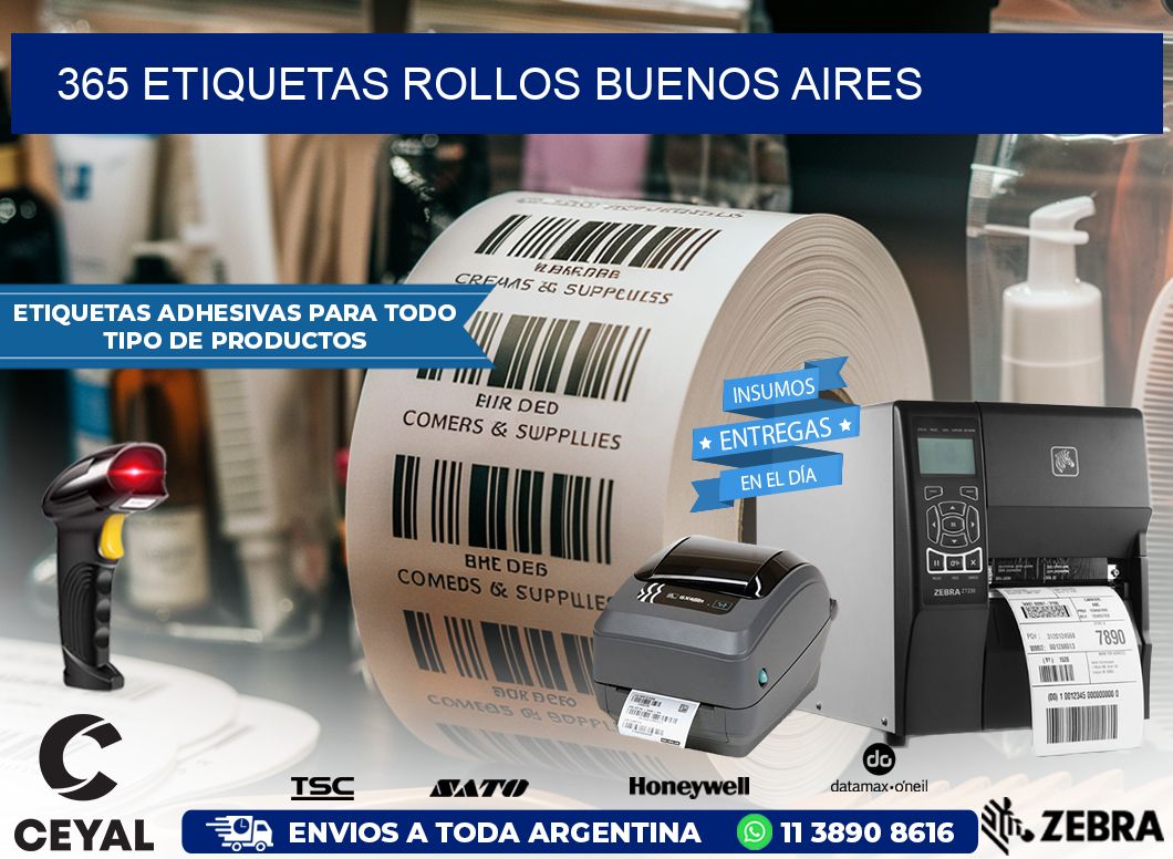 365 etiquetas rollos buenos aires
