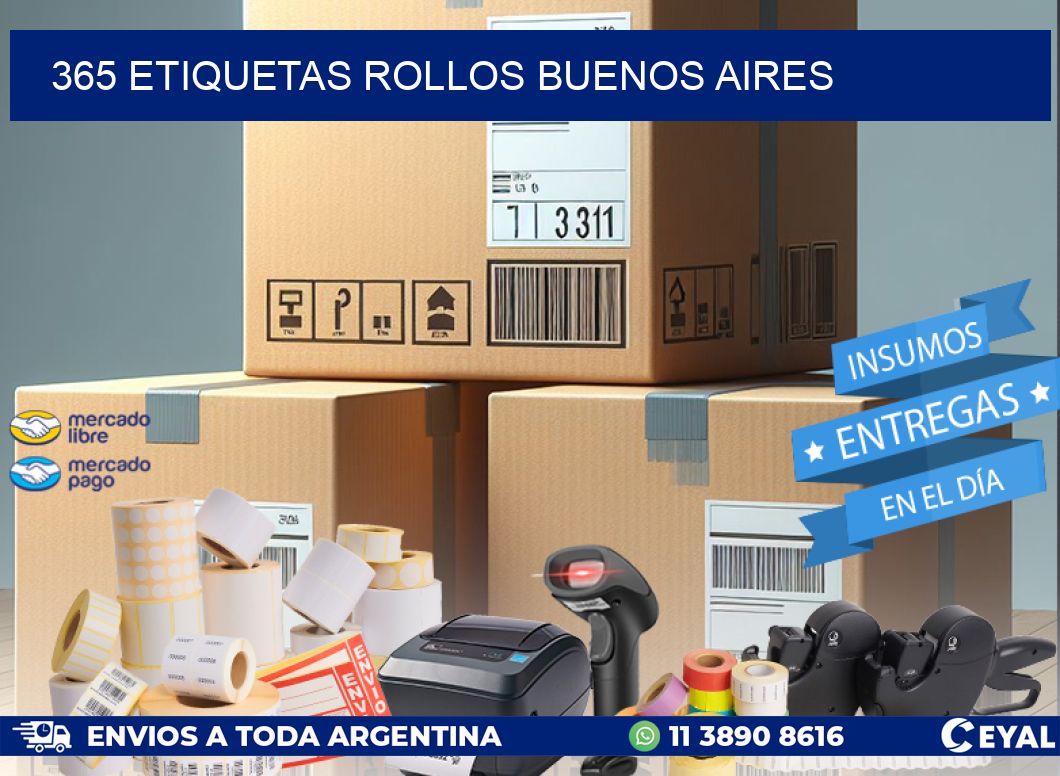 365 etiquetas rollos buenos aires