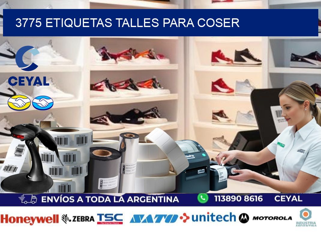 3775 ETIQUETAS TALLES PARA COSER