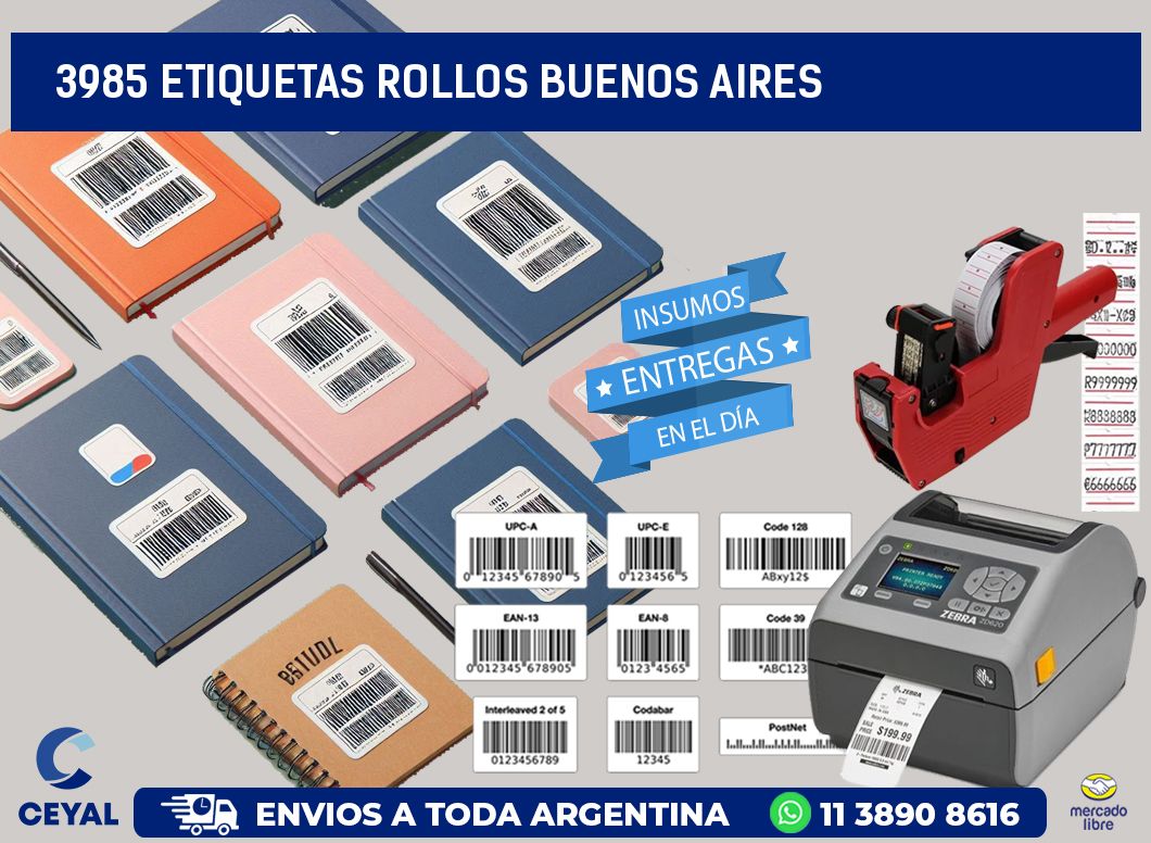 3985 etiquetas rollos buenos aires