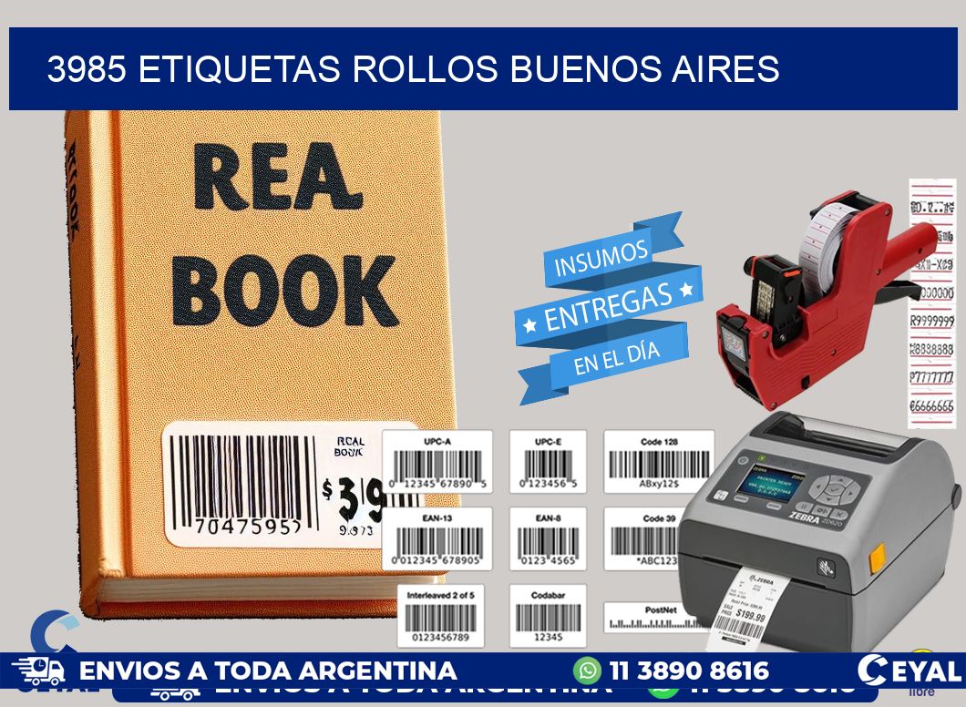 3985 etiquetas rollos buenos aires