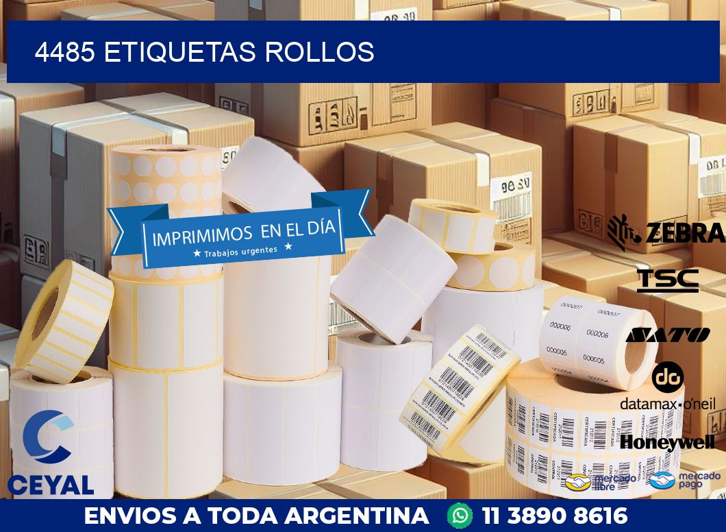 4485 etiquetas rollos