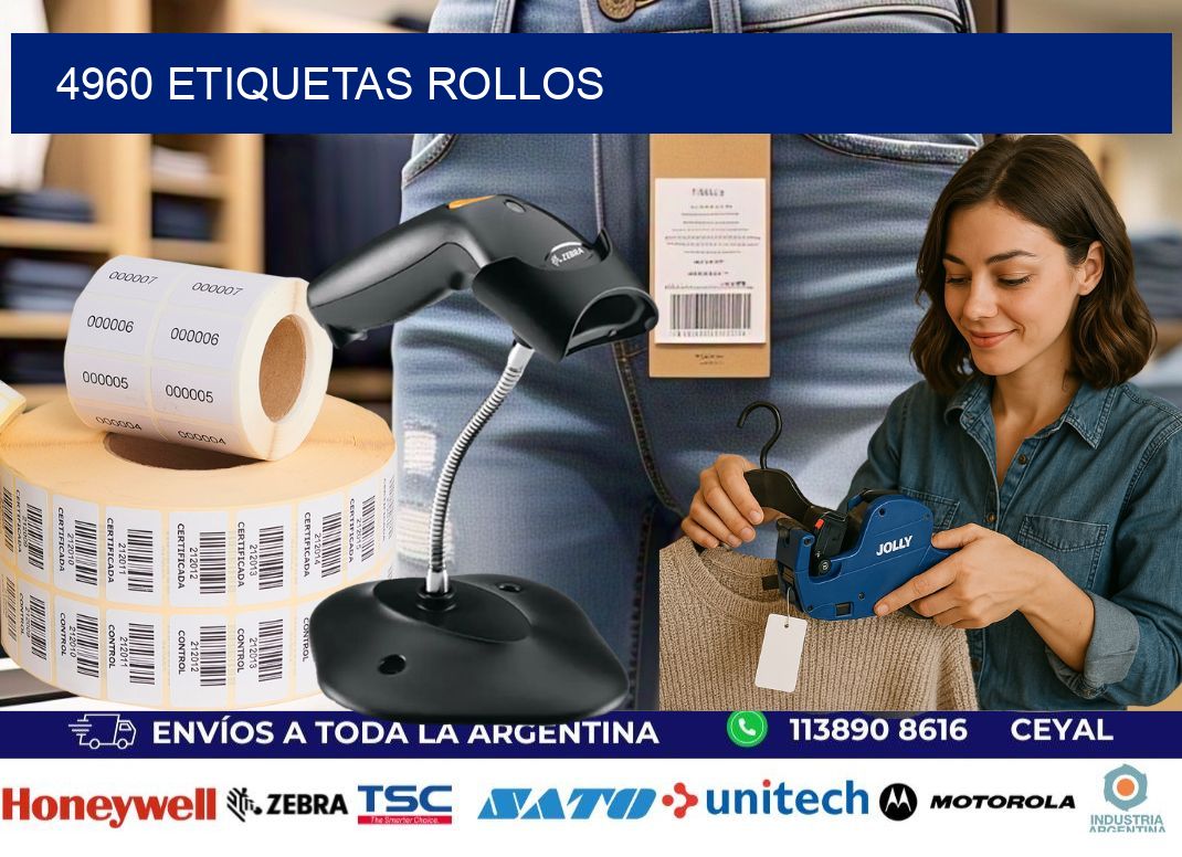 4960 etiquetas rollos