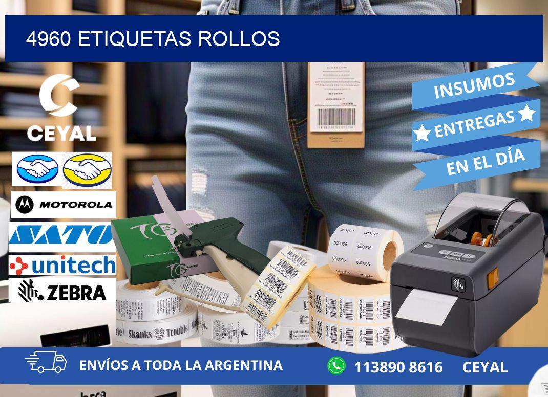 4960 etiquetas rollos